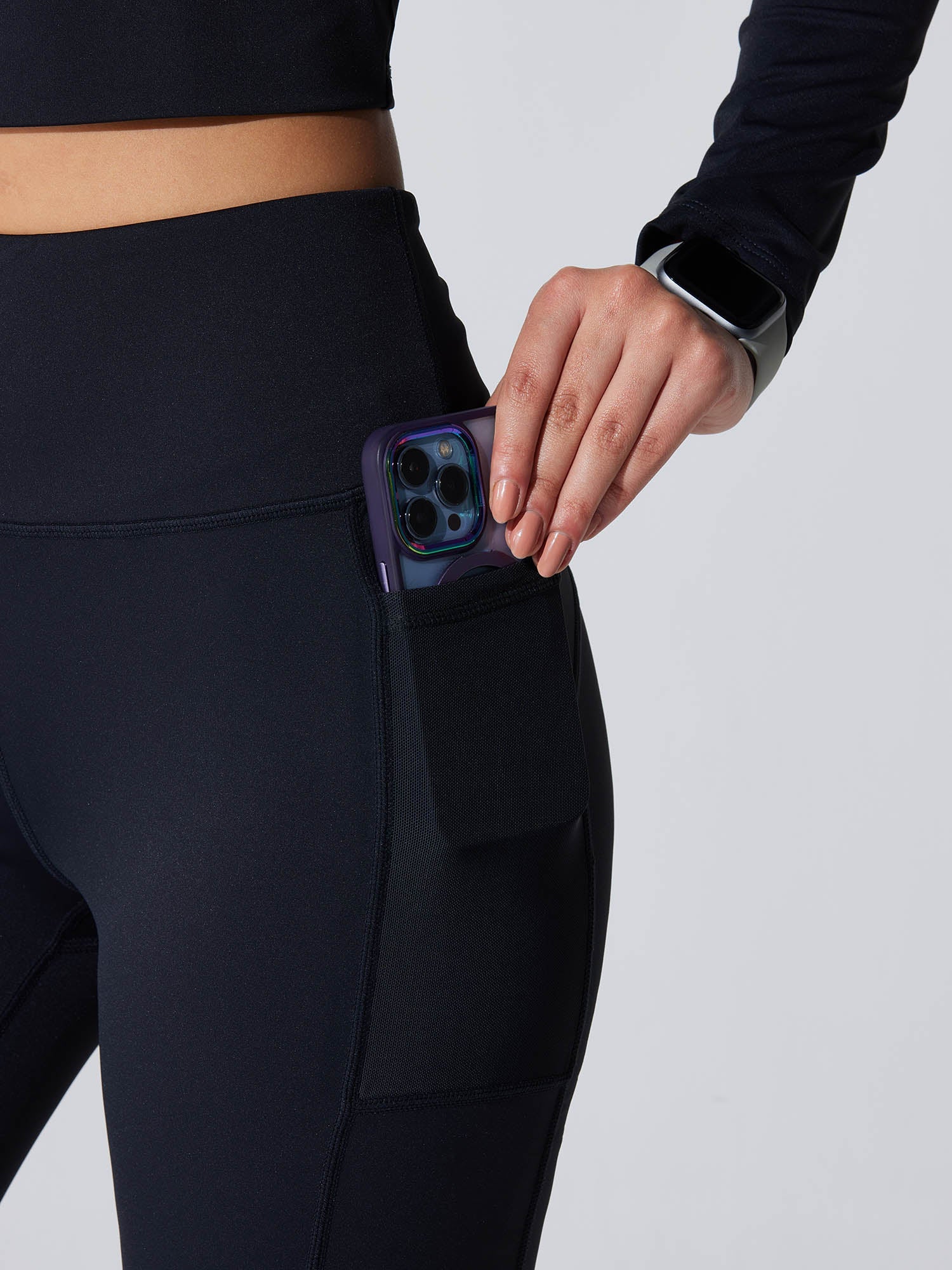 Classic High-Waisted Flare Leggings – Sculpt Fit Bootcut Yoga Pants (Petite & Tall) – Jet Black