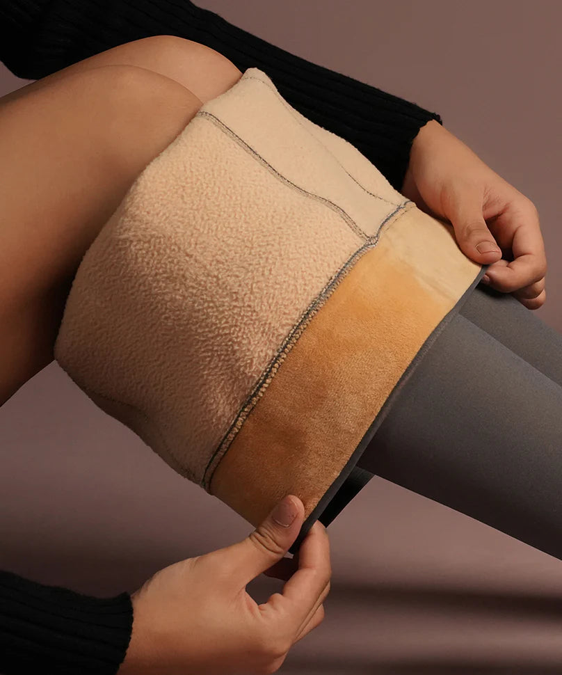 Sheer Fur Stockings Grey