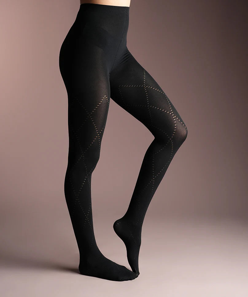 Criss Cross Opaque Stockings