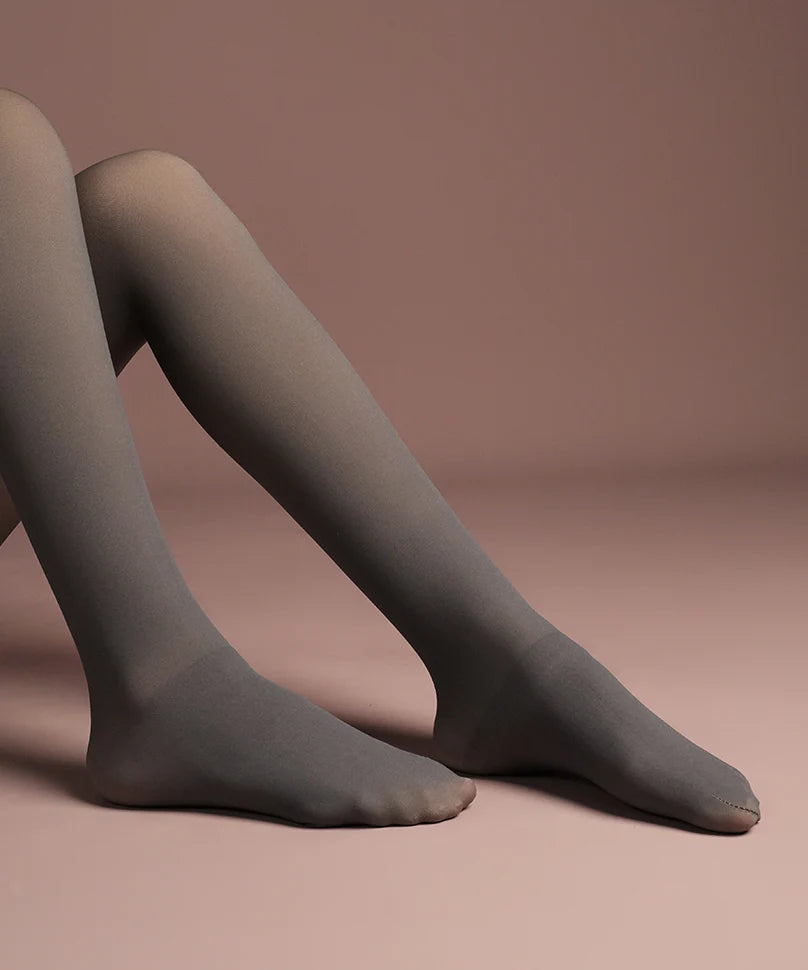 Sheer Fur Stockings Grey