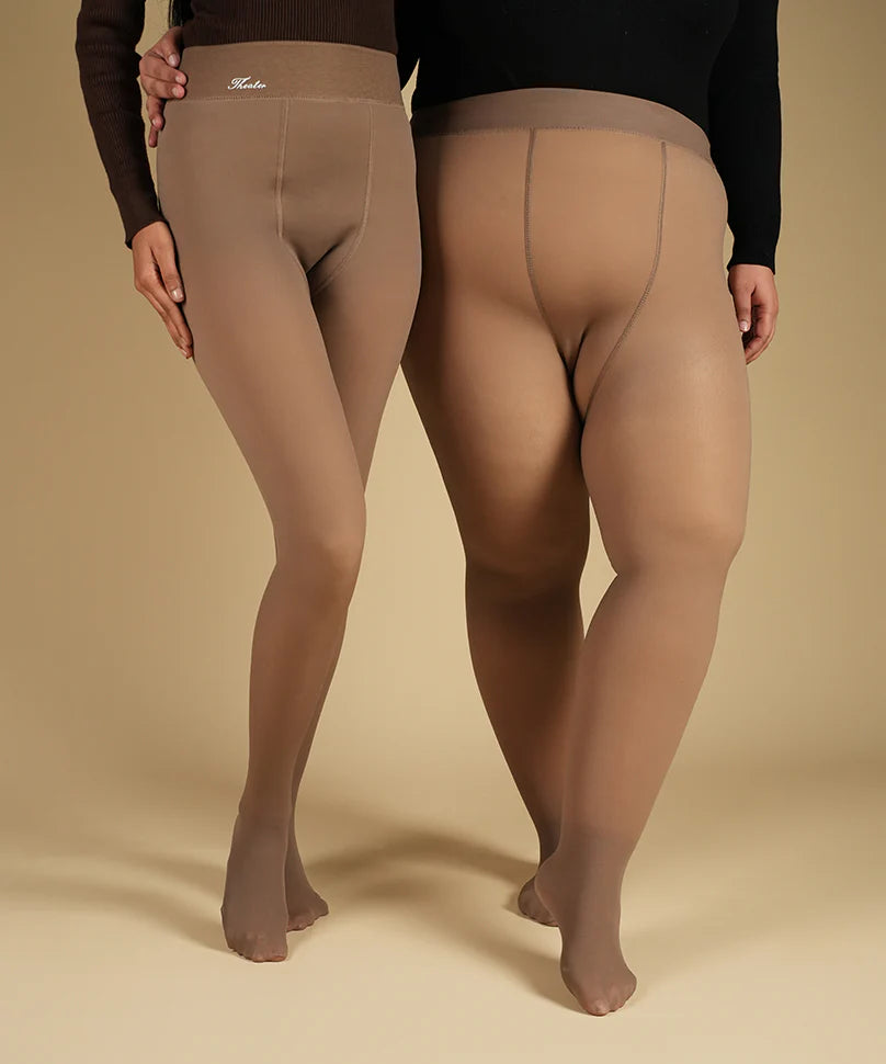 Sheer Fur Stockings Nude