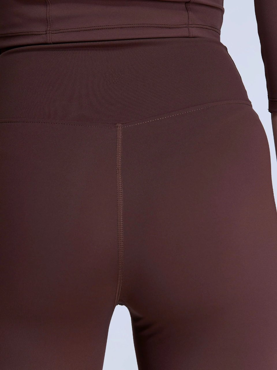 Crossover V-Waist Flare Yoga Pants – Sculpting Bootcut Leggings (Petite & Tall) – Chocolate Brown