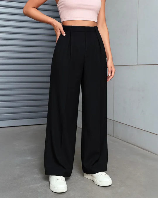 High-Waisted Wide Leg Trousers – Elegant Everyday Pants