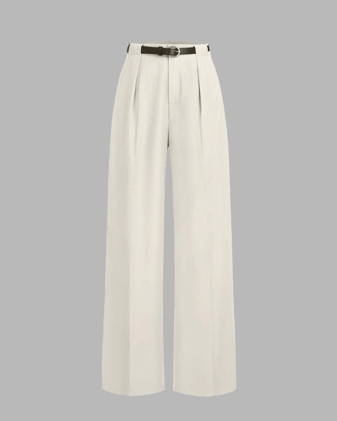 Elegance High-Waisted Pleated Wide-Leg Trousers – Tailored Chic Pants