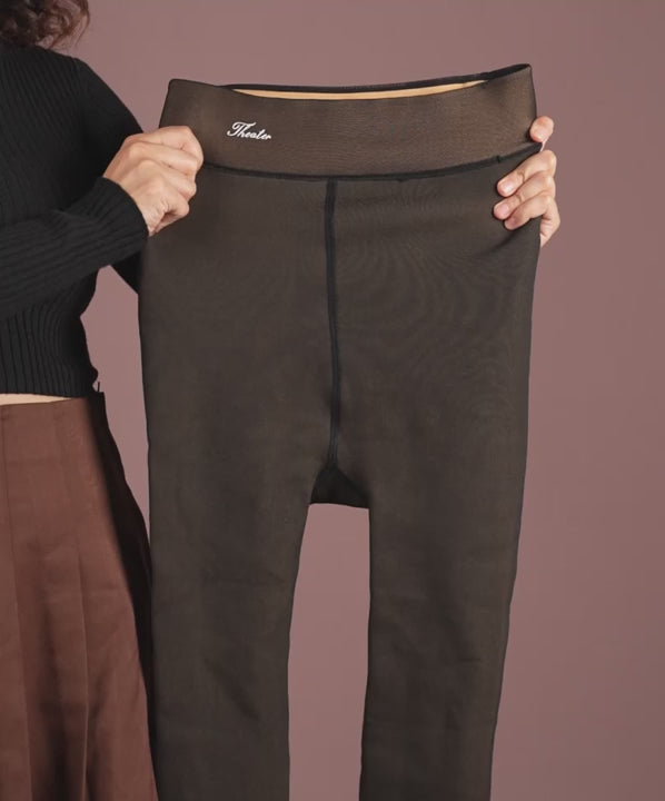 Sheer Fur Stockings Grey