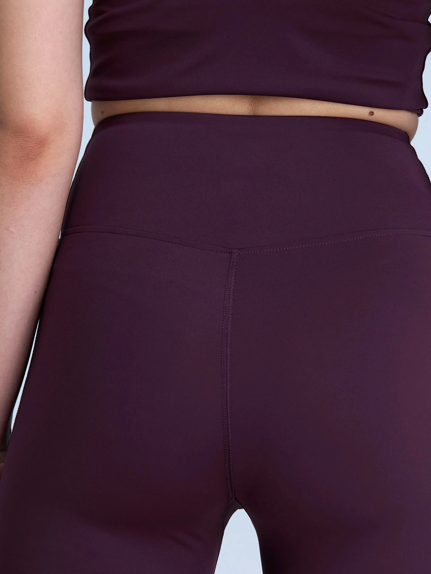 Wine High-Waisted Flare Leggings for Women – V-Waist Bootcut Yoga Pants (Petite, Tall & Extra Tall)